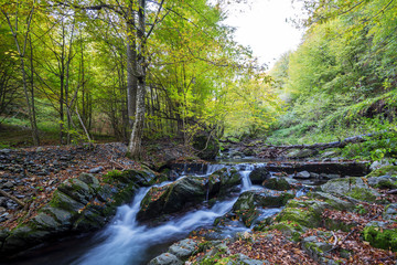 Autumn waterfall in Bulgaria.
