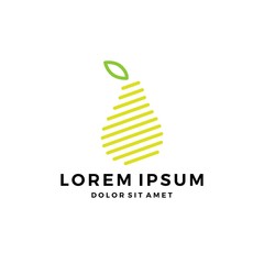 pear fruit logo
