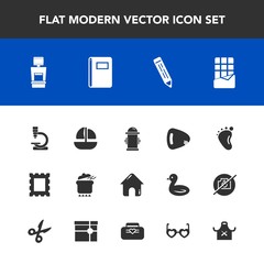 Modern, simple vector icon set with department, meal, fire, newborn, chocolate, small, baby, water, ship, real, child, pot, foot, scan, dish, sweet, music, sea, border, boat, notebook, research icons