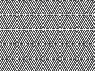 flower pattern vector, repeating linear of triangle petal like flower, monochrome stylish, monochrome hexagonal pattern, arabesque optical pattern in black and white.
