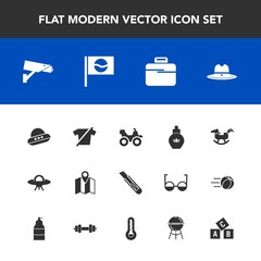 Modern, simple vector icon set with japan, pin, safety, security, road, hat, business, perfume, cutter, shirt, japanese, education, technology, travel, asia, clothes, toy, sign, aroma, clothing icons
