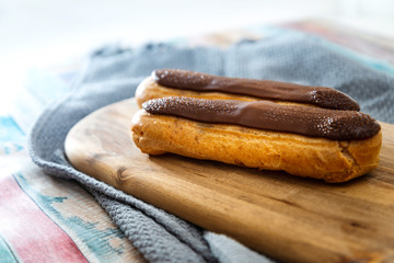 Chocolate Puffs Eclair ready to eat