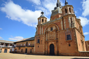 Fototapeta na wymiar San Carlos del Valle, Spain - March 21, 2018: Church of the Christ of San Carlos del Valle, Ciudad Real.