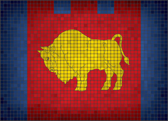 Mosaic flag of Brest region