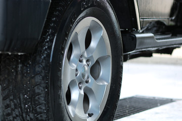 Fototapeta premium Autofelgen Waschen