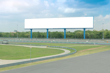Advertising Billboard at Racetrack