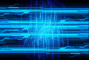 binary circuit board future technology, bluee cyber security concept background, abstract hi speed digital internet.motion move blur. pixel vector