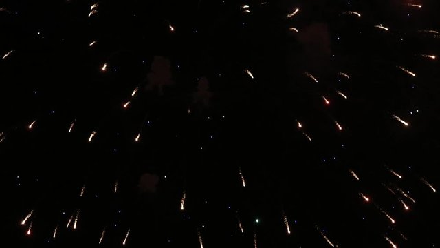 Abstract colored firework background