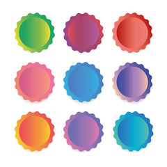 A set of templates for labels, banners