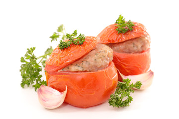 baked tomato with beef