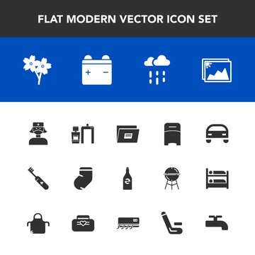 Modern, simple vector icon set with clean, medical, vehicle, fashion, bed, weather, bottle, machine, scan, clothes, frame, image, furniture, flower, water, file, beverage, blossom, white, nurse icons