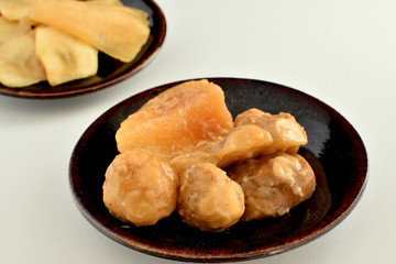 菊芋と羽広かぶの漬物