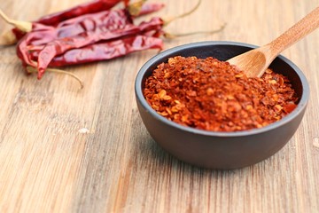 Cayenne pepper with dried
