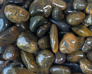 Background of river rocks from nature.