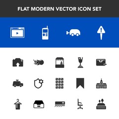 Modern, simple vector icon set with internet, achievement, exclamation, bar, chocolate, dessert, supermarket, childhood, toy, child, sweet, food, phone, sign, mark, web, baby, market, online,  icons