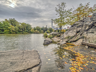 At the lake in early autumn
