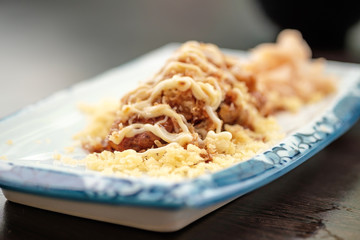 Fried soft shell crab Japanese style
