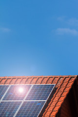 Fototapeta premium Clean energy by solar cells and photovoltaic