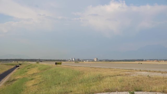 A large Military airplane