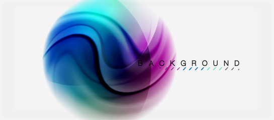 Swirl fluid flowing colors motion effect, holographic abstract background