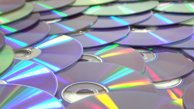 CDs close up