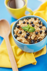 nutritious healthy breakfast porridge porridge with berries