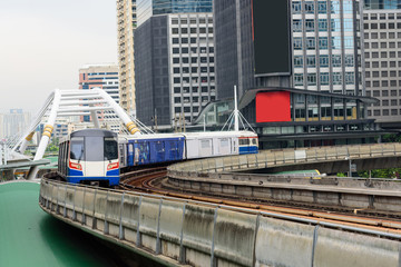 Fototapeta premium Sky train transport in the city / BTS