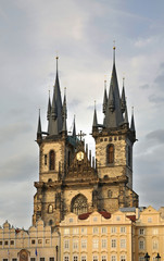 Church of Mother of God before Tyn in Prague. Czech Republic