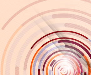 Circular lines, circles, geometric abstract background