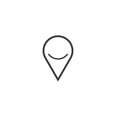 Map Icon Logo Vector Template Design Illustration