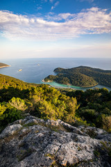 Stunning landscapes of Mljet island at Croatia