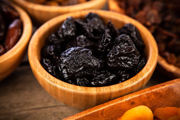 A mix of dried fruit