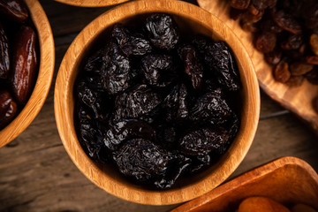 A mix of dried fruit