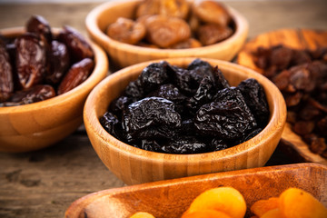 A mix of dried fruit
