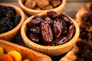 A mix of dried fruit
