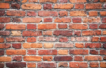 grunge background of brick wall