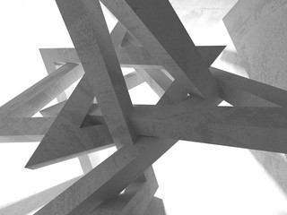 Concrete architecture background. Abstract empty dark room