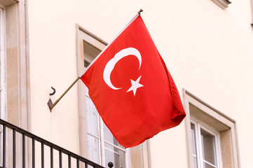 flaga Turcji Turcja © FOTOWAWA