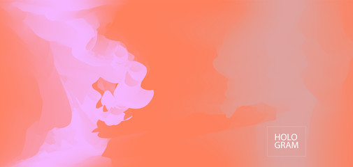 Holographic Paper Vector Background. Horizontal Pastel Glam Iridescent Pattern. Vibrant Gradient Neon Chrome Wallpaper. Unfocused Pearl Effect, Contrast Holographic Background, Bright Hipster Pattern.