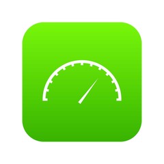 Speedometer icon digital green