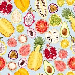 Seamless exotic friut