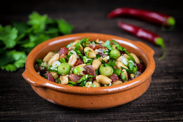 nepali salat with peanuts