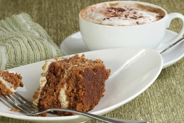 slice of carrot cake