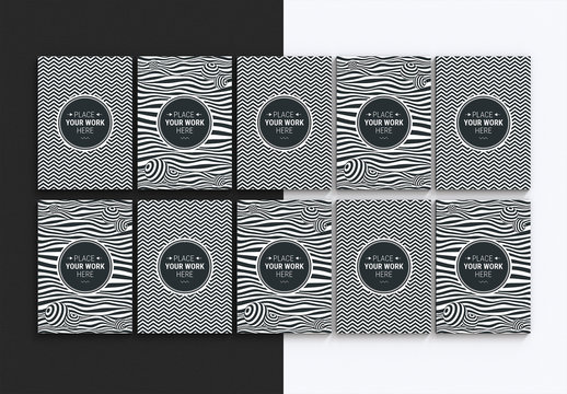 10 A4 Page Mockup Set