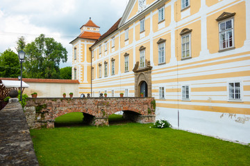 Courtyard of castle in Slovenska Bistrica © asafaric