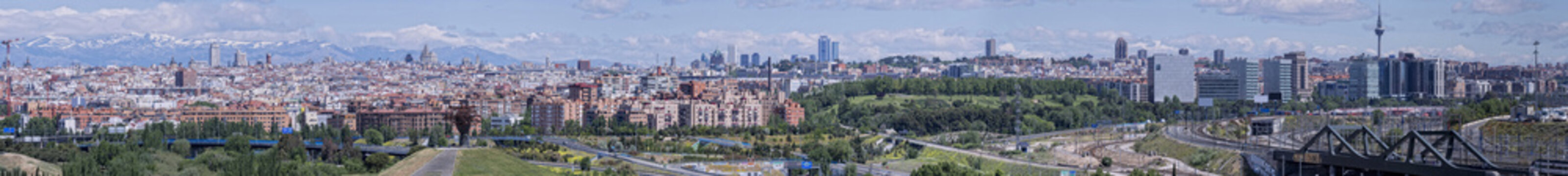 Panoramic view of Madrid. Spain