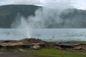 Thermal spring at lake Bogoria, Kenya