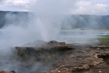 Thermal spring at lake Bogoria, Kenya
