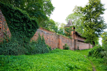 Old walls of Sroda Slaska, Poland