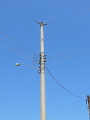 A concrete pole